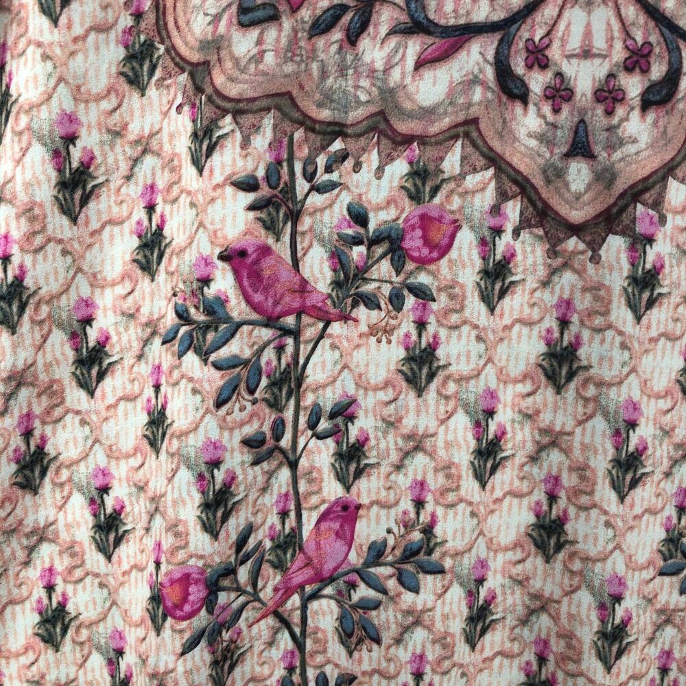 Tolani Women's Size Medium 100% Modal Floral/Bird Top - Picture 4 of 9